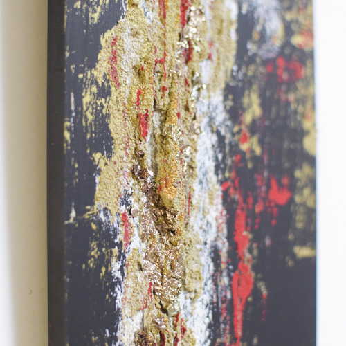 抽象画 「激」 アート 黒 インテリア 絵画 絵画 九七 ーkyu-nanaー