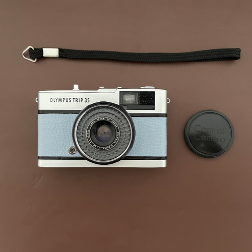 整備済・保証付】オリンパス TRIP35 フィルムカメラ｜くすみブルーの本