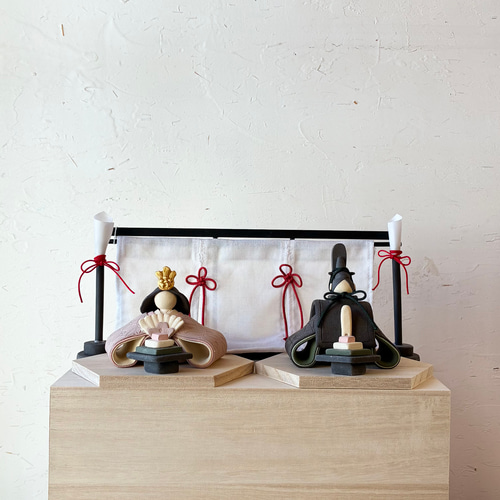 再販 2月下旬発送分 【京都 桃雛〜momobina〜】幸せのお雛様 木箱付き