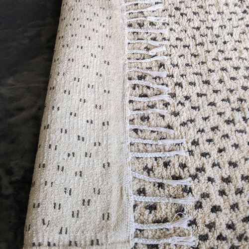 モロッコ ラグ ベニワレン ドット ブラウン カーペット 絨毯