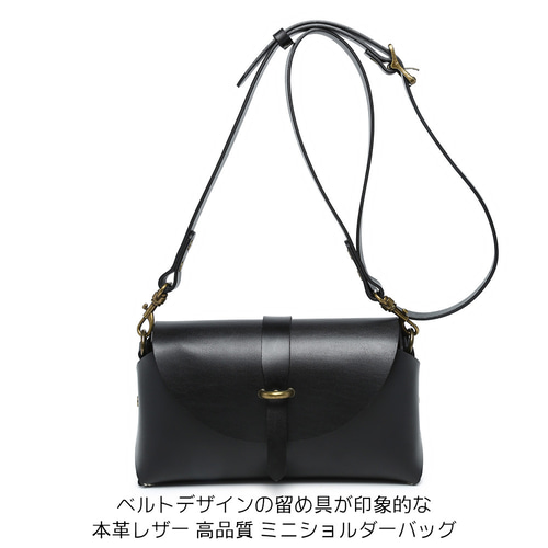 ショルダーバッグ 小さめ ヌメ革 本革 革 ポシェット サコッシュ 斜