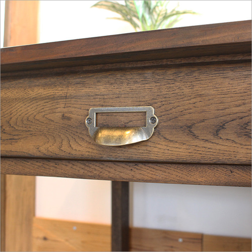 ワークデスク 机 片袖机 アンティーク パソコンデスク 木製 天然木 和