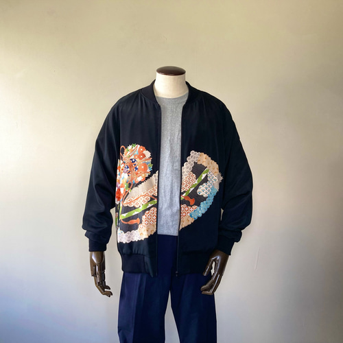 黒留袖から,XL,1点物,スカジャン,父の日ギフト,おしゃれなパパに