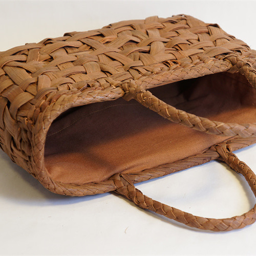 乱れ編み 山葡萄 かご 籠 バッグ 一番皮 中布と内ポケット付き かご