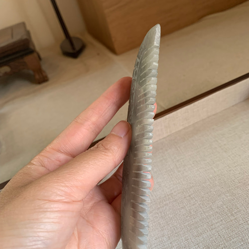 本翡翠 櫛 くし 本物保証 ミャンマー産 その他雑貨 真琴 通販 17815920