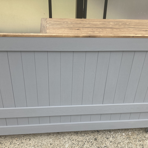 受注製作］キャスター付き☆グレー＆ダーク【凹み付450】受付