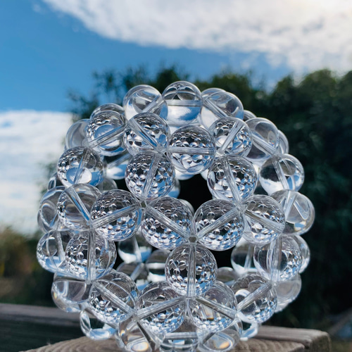受注生産】天然水晶 特大サイズ 16mm 神聖幾何学フラーレン その他
