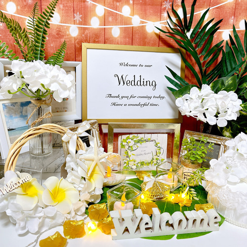 受注製作 No.960 ウェルカムスペース 結婚式 まとめ売り 夏 リゾート