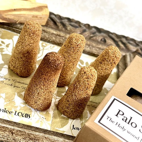 パロサントコーン 5pics＊Incense Corn☆三角香《幸福を呼び込む香木