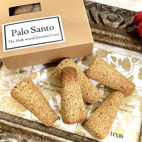 パロサントコーン 5pics＊Incense Corn☆三角香《幸福を呼び込む香木