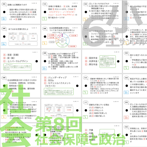 中学受験【6年上 社会・理科全セット1-17回】暗記カード 予習シリーズ