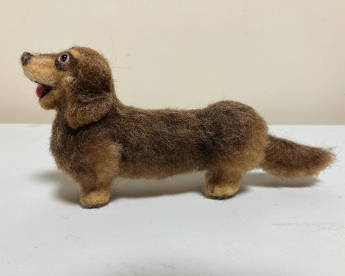羊毛フェルト 犬 ダックスフンド 羊毛フェルト kanken 通販 17377137