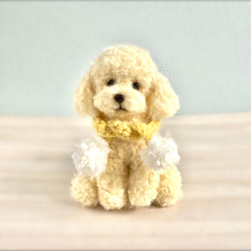 いつでもいっしょ♪ ふわふわアイボリートイプードル 犬のぬいぐるみ