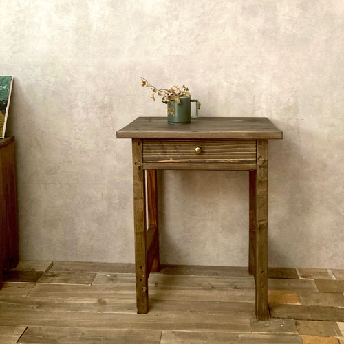 国産杉無垢材】アンティークテーブル ワークデスク 木製デスク