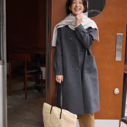 ☆即納☆知的で大人雰囲気に ウールコート ロングコート ダブルボタン