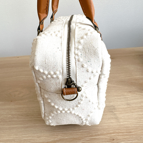 新作／ミナペルホネン生地の2wayスクエアミニボストンバッグ【選べる3