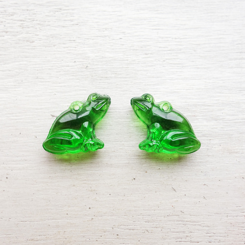 ドイツ製 1970s カエルのペンダント 14×18mm (1個) チャーム Migrate