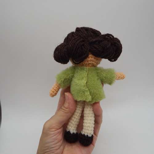 あみぐるみ】昭和レトロな女の子【039】 あみぐるみ ぬいぐるみ