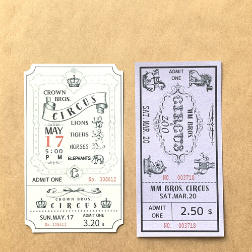 コラージュ素材 ジャンクジャーナル おすそ分け ビンテージチケット