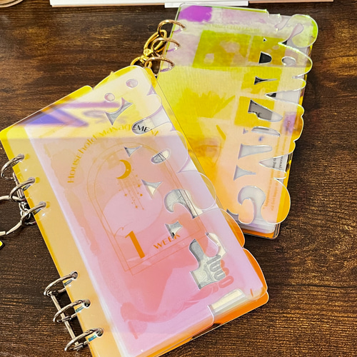 再販！バインダー貯金 saving challenge アクリルバインダーリング付き