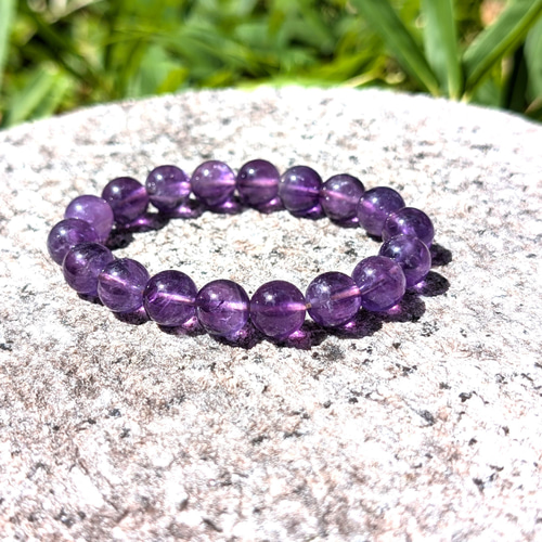 然アメジスト ブレスレット 10ミリ 数珠 2月の誕生石 九紫火星 お守り