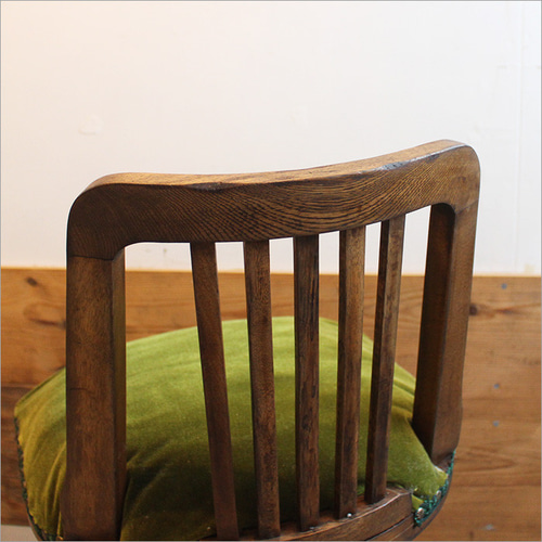 ドクターチェア 回転椅子 アンティーク 座面張り替え済み リメイク品