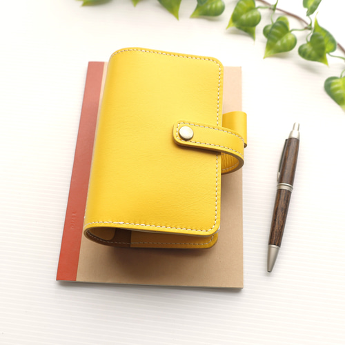 自分らしさを彩る～ ✻ ミニ6 ✻ 牛革 ベルト式 ミニ6穴システム手帳