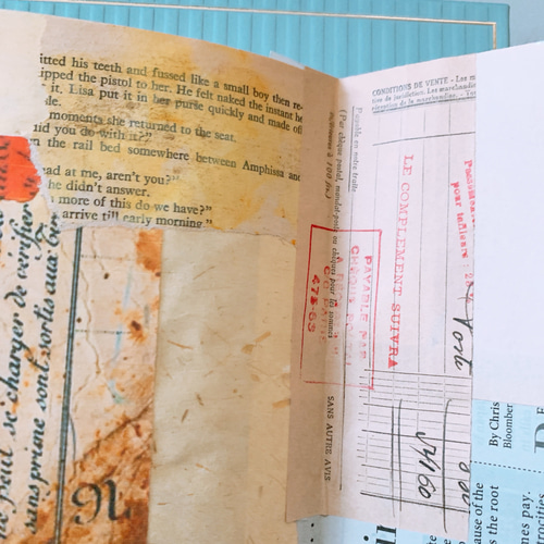 アート⭐︎ジャンクジャーナルブック3冊&リメイクコラージュ封筒の