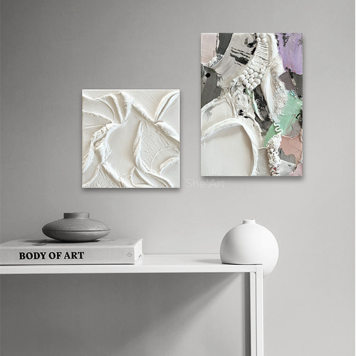 原画M・pattern・パステル/ 北欧 モダンアート 絵画 キャンバスアート