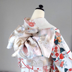 セール☆振袖用変わり結び 重ね亀甲 作り帯付け帯 胴巻き〜90cm 和装