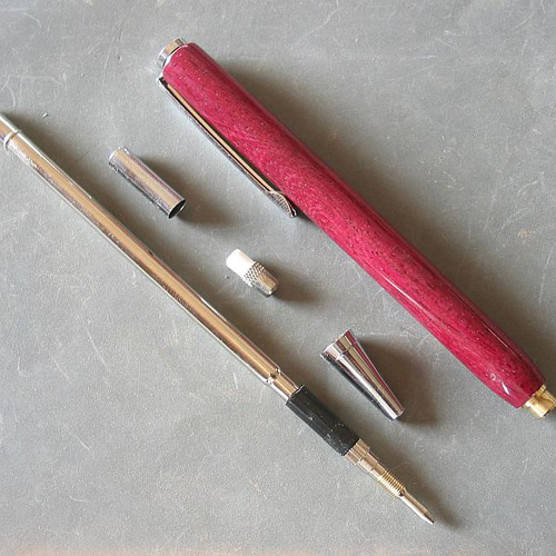 パープルハート】木軸シャープペン 自然の鮮やかなピンク【即日発送