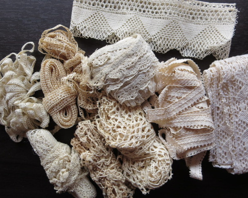 フランスアンティーク レースはぎれセット3 レース madebyhand 通販