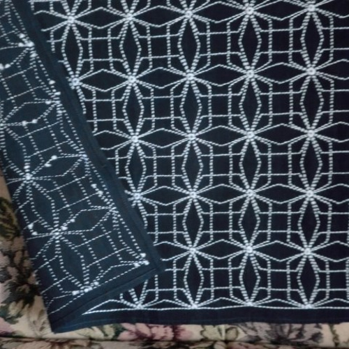 注文製作） 本藍染刺し子 小風呂敷 自由なクロス （てっせん） その他