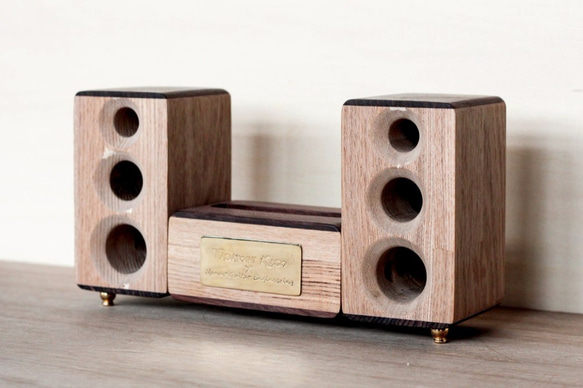 ☆特注☆木製iPhoneスピーカーAcoustic Wood Speaker for iPhone