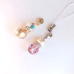 小物に付けてほっこり❤スワロフスキーストラップ その他素材 twinkle