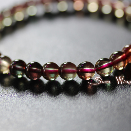 天然石✿宝石質カラーチェンジアンデシンブレスレット約6.3mm前後