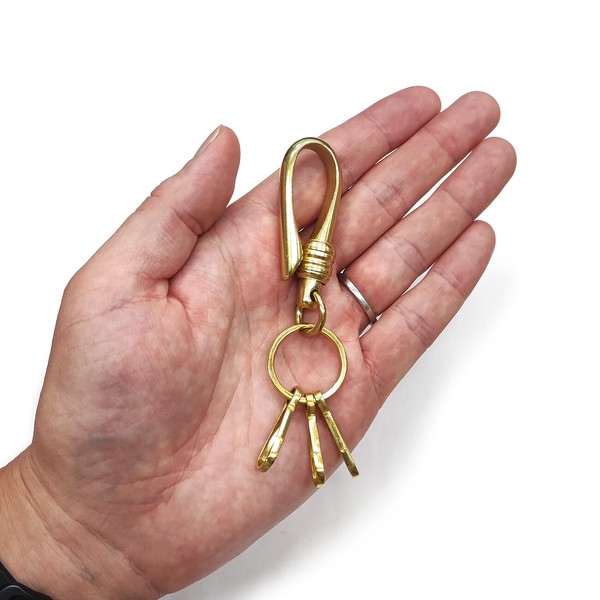 ブラスキーホルダー 真鍮製 経年変化 オールド ヴィンテージ