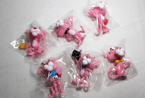 ピンクパンサーのお人形アソート【ピンクパンサーミニPVCフィギュア6p