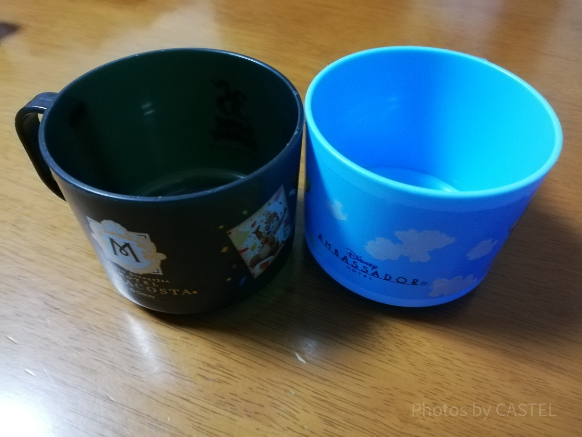 ディズニーホテルのアメニティ（子供用のマグカップ）| キャステル