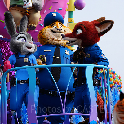 ジュディのパスケース（左側）とニックのパスケース（右側