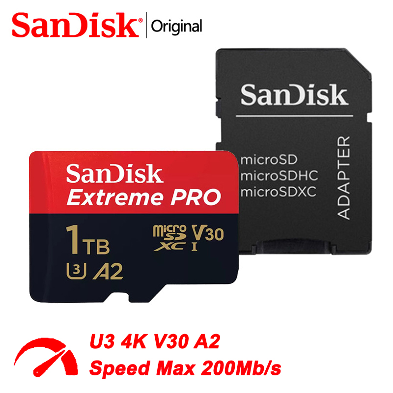 SanDisk 1TB Extreme PRO A2 microSDXC Card UHS-I U3 V30 Read Speed