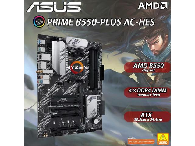 NeweggBusiness - B550 Motherboard PRIME B550-PLUS AC-HES Supports
