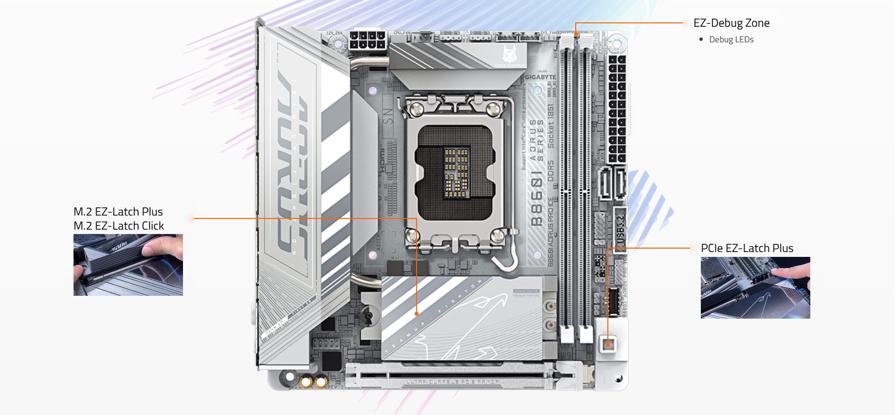 GIGABYTE B860I AORUS PRO ICE Intel Core Ultra (Series 2) LGA 1851