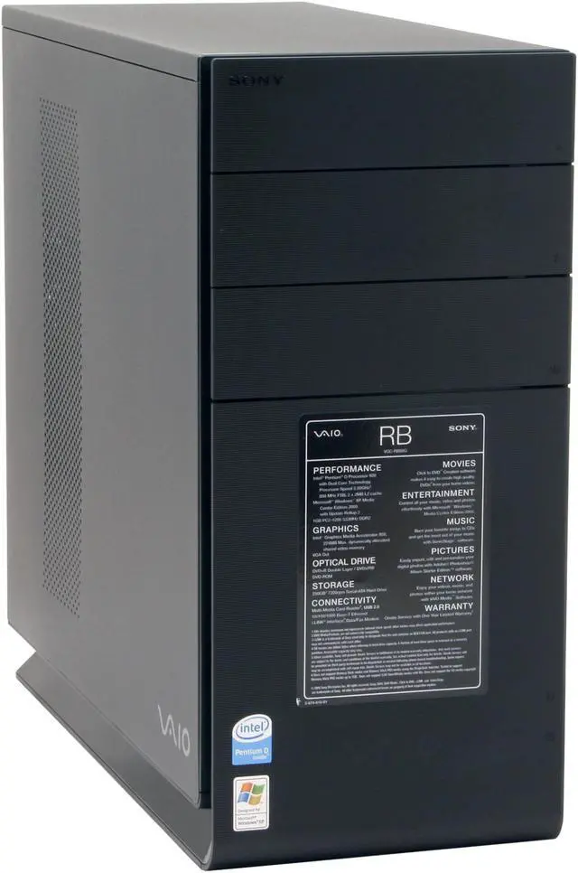 Open Box: Sony Desktop PC VAIO VGC-RB60G Intel Pentium D 920 1GB