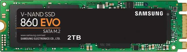 SAMSUNG 860 EVO Series M.2 2280 2TB SATA III V-NAND 3-bit MLC