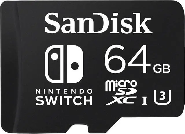 SanDisk 64GB Nintendo Switch microSDXC Memory Card, Speed Up to