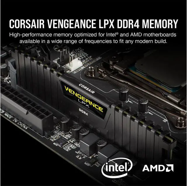 CORSAIR Vengeance LPX 32GB (2 x 16GB) 288-Pin PC RAM DDR4 2400