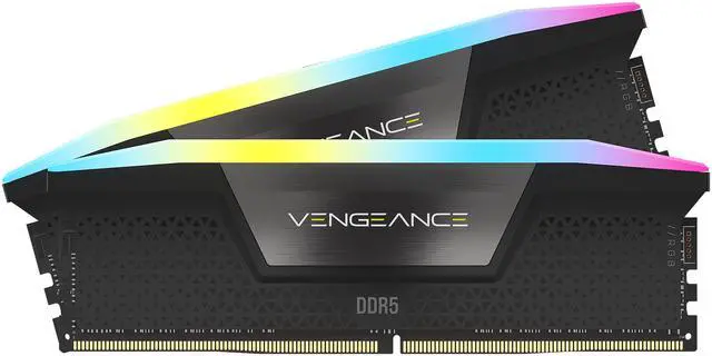 CORSAIR Vengeance RGB 64GB (2 x 32GB) 288-Pin PC RAM DDR5 5200