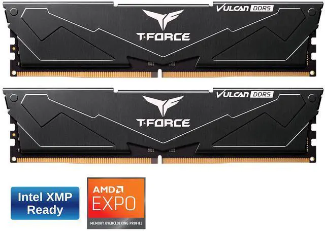 Team T-Force Vulcan 16GB (2 x 8GB) 288-Pin PC RAM DDR5 5200 (PC5