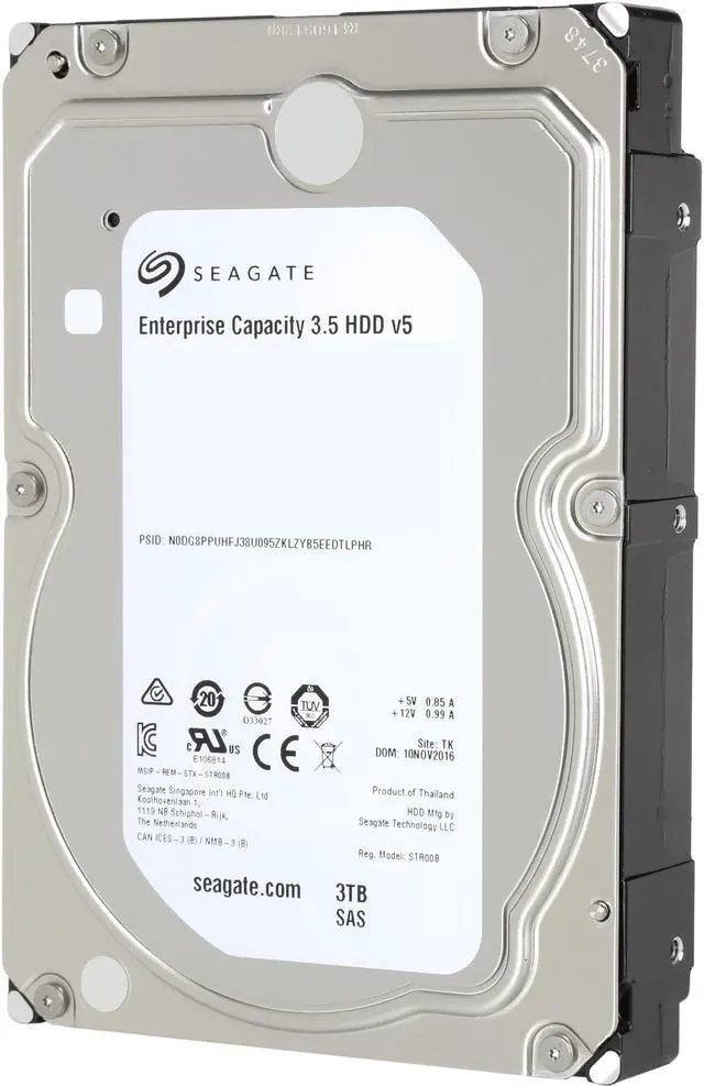 Seagate Enterprise Capacity 3.5'' HDD 3TB 7200 RPM 512n SAS 12Gb/s